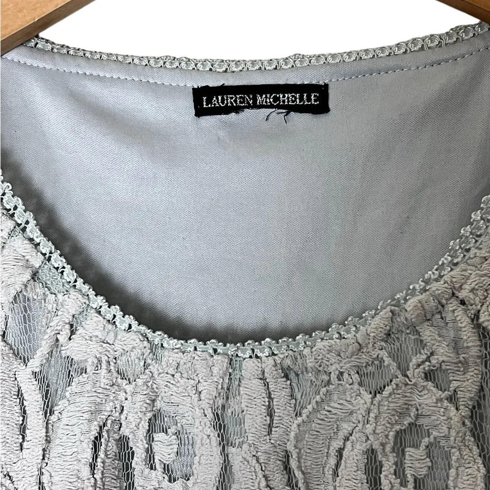 Lauren Michelle | Dolman bell sleeve Light blue loose boho blouse size l…